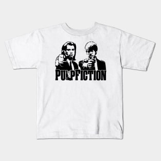 Pulp Fiction Stencil Style Kids T-Shirt